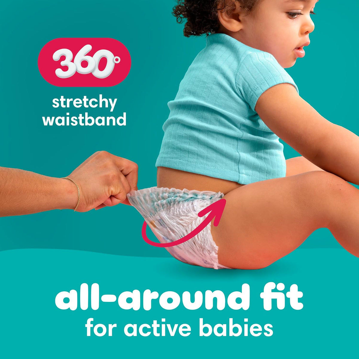 Pampers Cruisers 360 Pull-On Nappies, Size 8, 60 Count - view 6