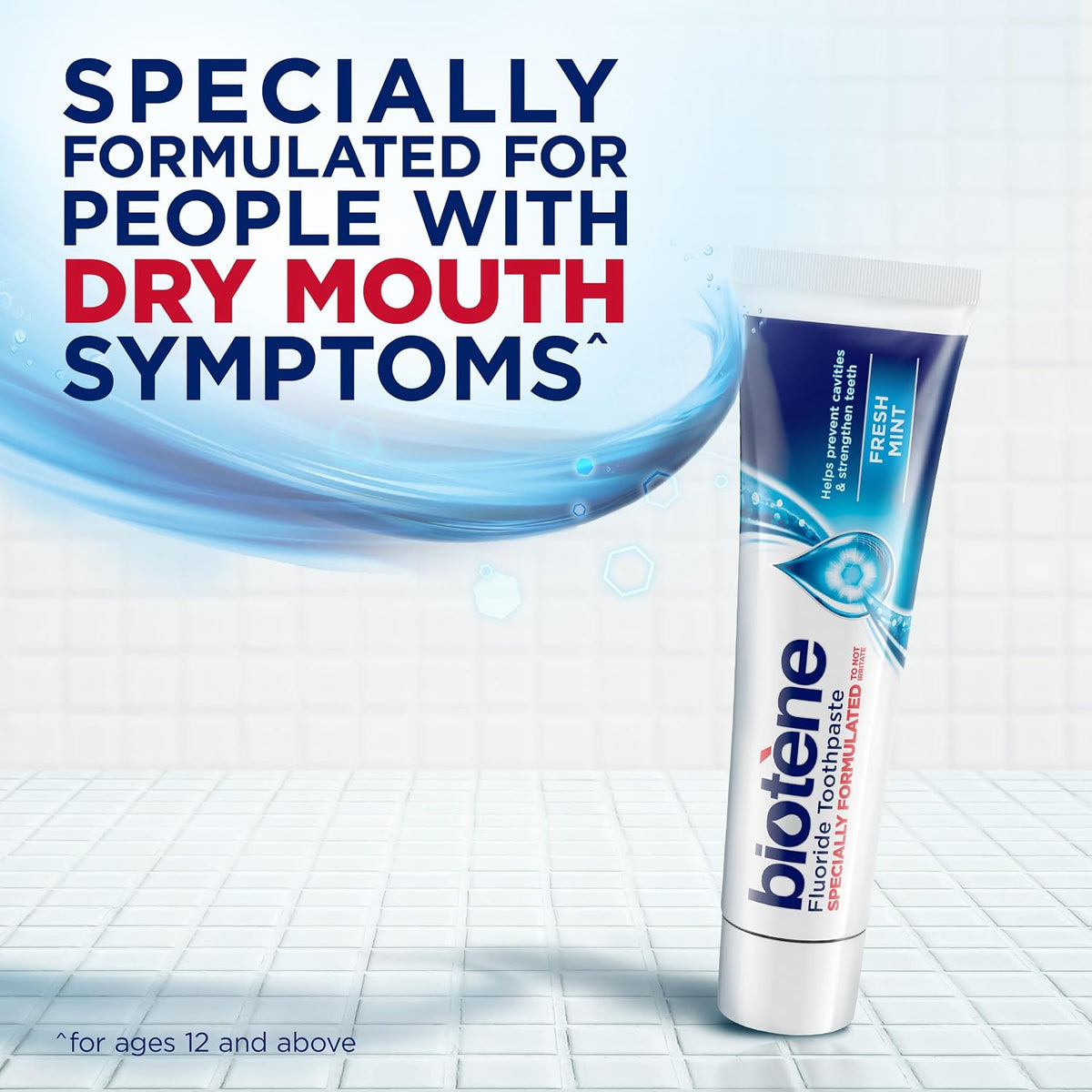 Biotene Fresh Mint Fluoride Toothpaste 4.3 oz — alternate product view