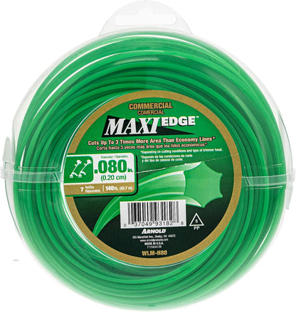 Arnold Maxi-Edge Commercial Trimmer Line, 0.080 Inch x 140 Foot