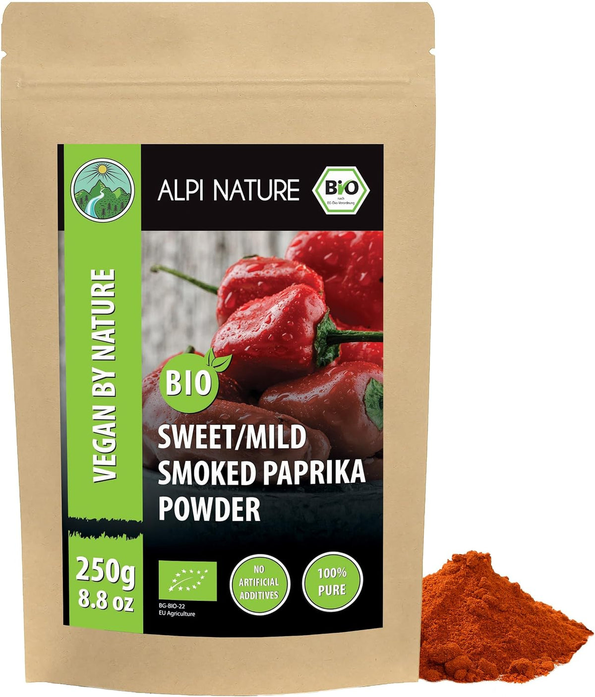 Alpi Nature Organic Sweet Smoked Paprika 250 g — product view