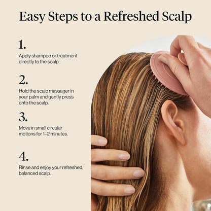 Kitsch Scalp Massager Shampoo Brush, Terracotta - view 6