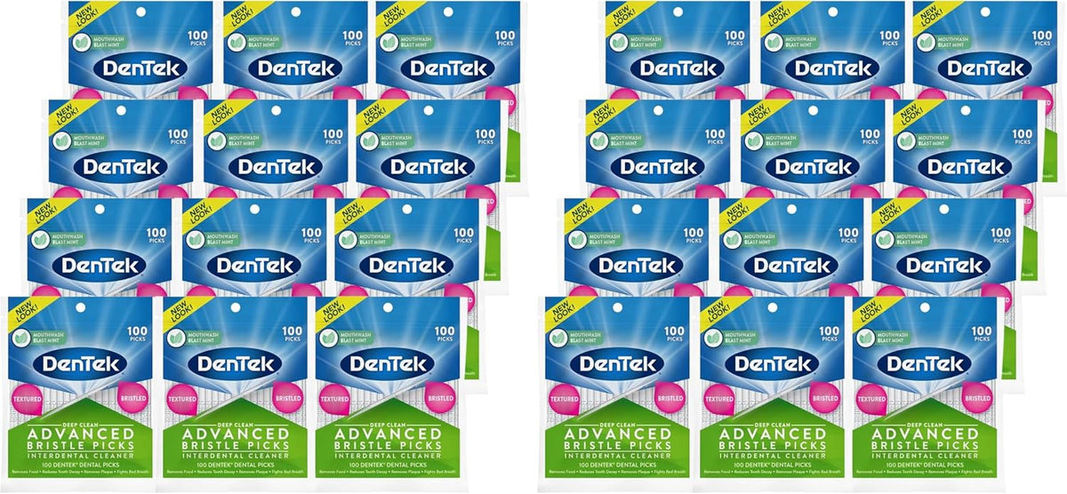 DenTek Deep Clean Bristle Picks, 100 Count, Pack of 24 — product view