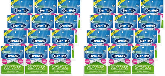 DenTek Deep Clean Bristle Picks, 100 Count, Pack of 24