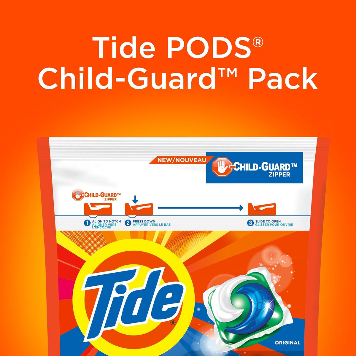 Tide PODS 3-in-1 Laundry Detergent Tub, Original, 31 Count - view 3