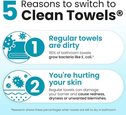 Clean Skin Club Blemish Control Clean Towels XL, 50 Count - view 4