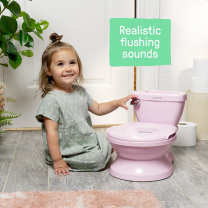 Ingenuity My Size Potty Pro 2-in-1 Potty Training Toilet, Pink - view 3