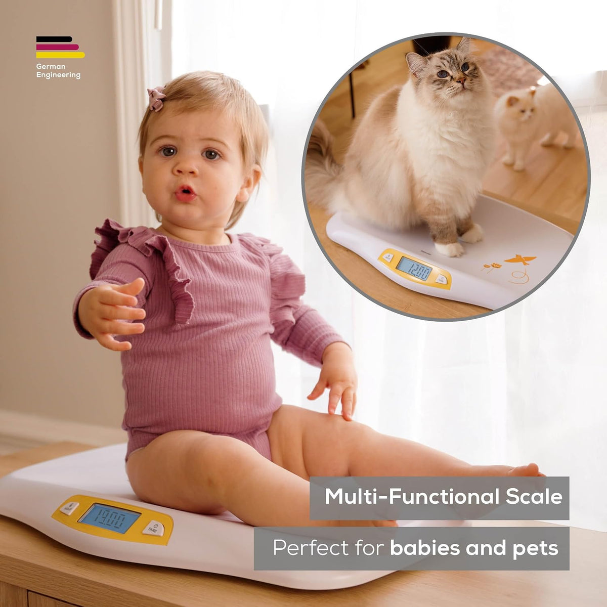 Beurer BY80 Digital Baby Scale, Up to 44 lbs - view 2