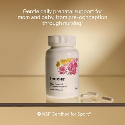 Thorne Basic Prenatal with Active Folate, Choline and Iron, 90 Capsules - view 2