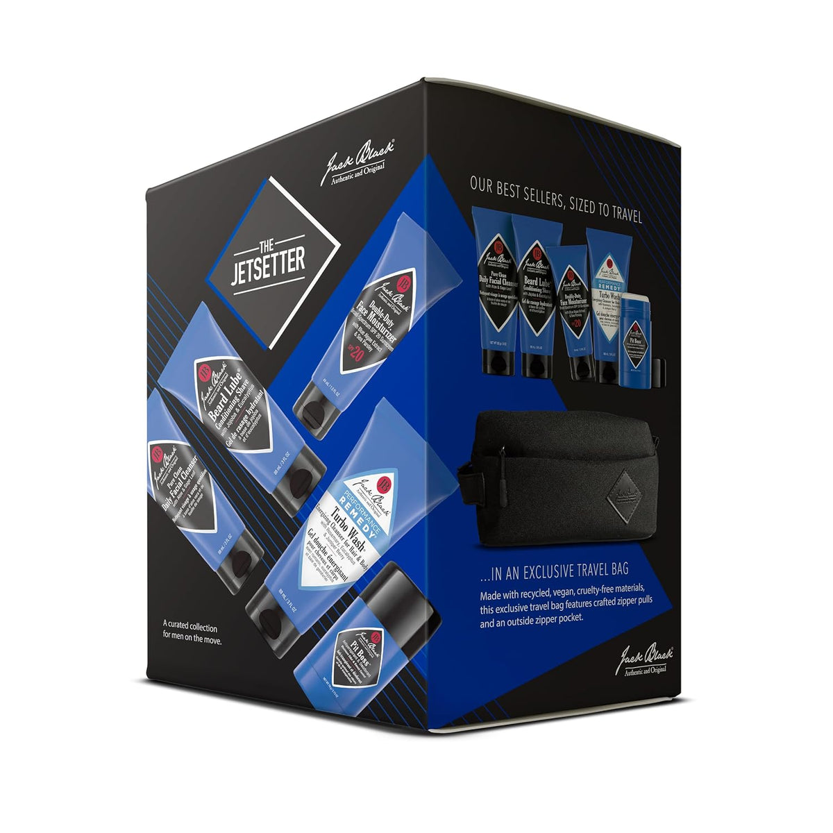 Jack Black Jetsetter Travel Size Skin Care Set for Men with Travel Bag - view 2