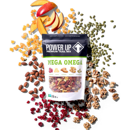 Power Up Mega Omega Trail Mix, Nuts, Fruit and Seeds, 14 oz Bag - view 5