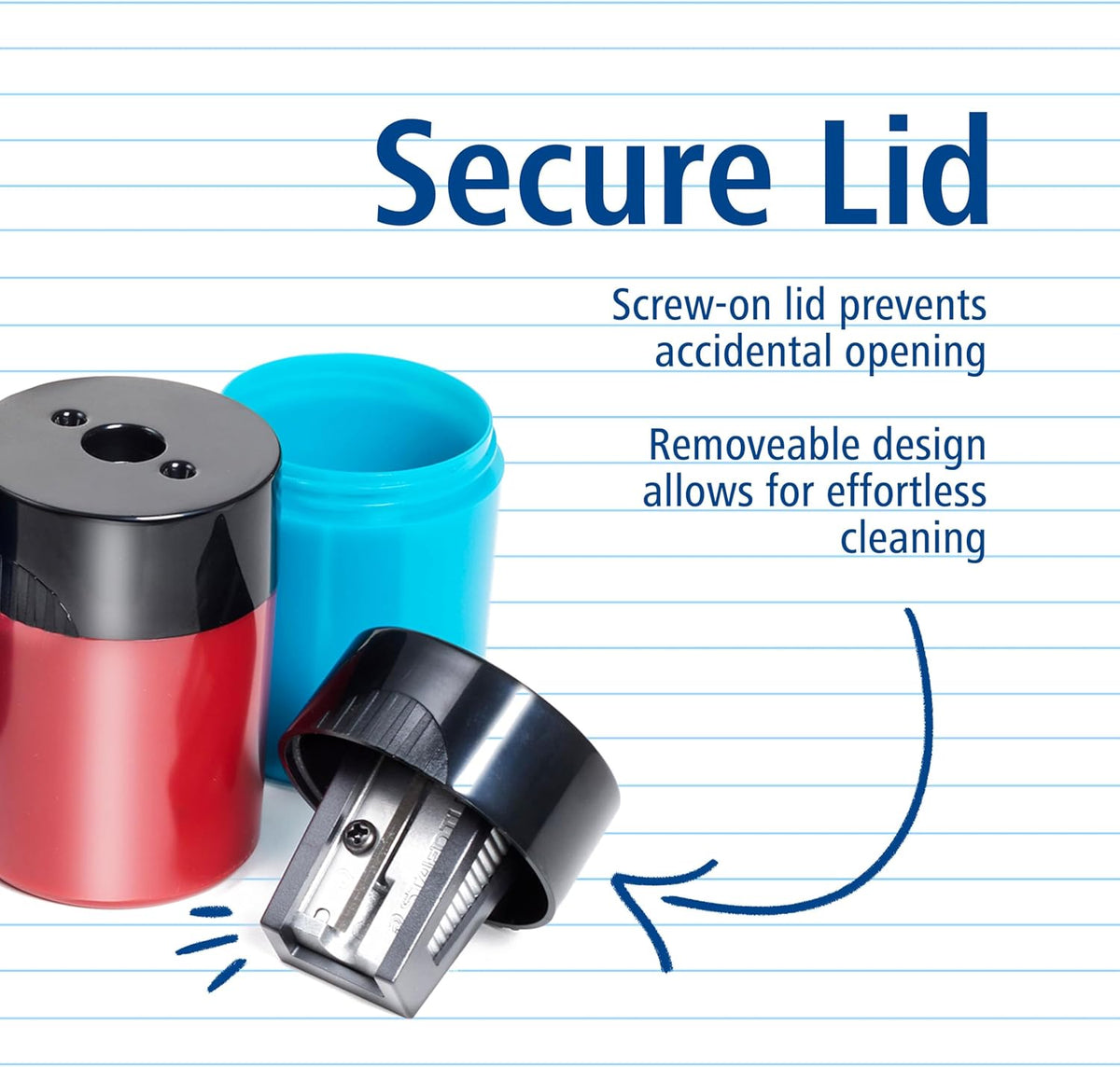 STAEDTLER Pencil Sharpener with Screw Lid and Tub - view 4