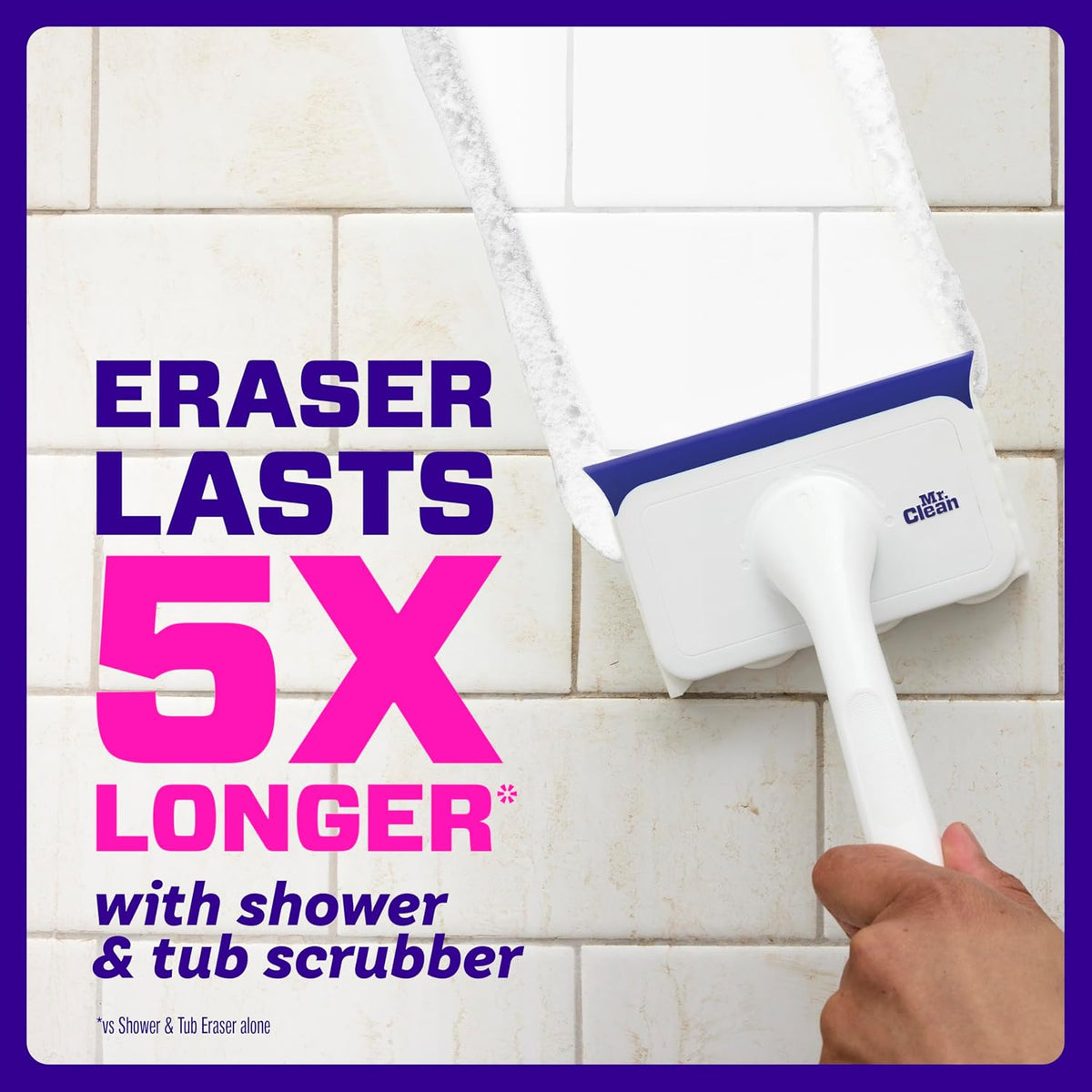Mr. Clean Magic Eraser Shower & Tub Scrubber Starter Kit, Lemon - view 6