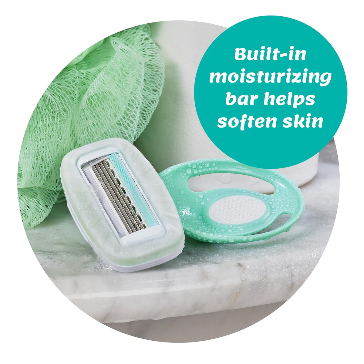 Schick Intuition Go 2-in-1 Mini 4-Blade Razor for Women, 1 Count - view 3