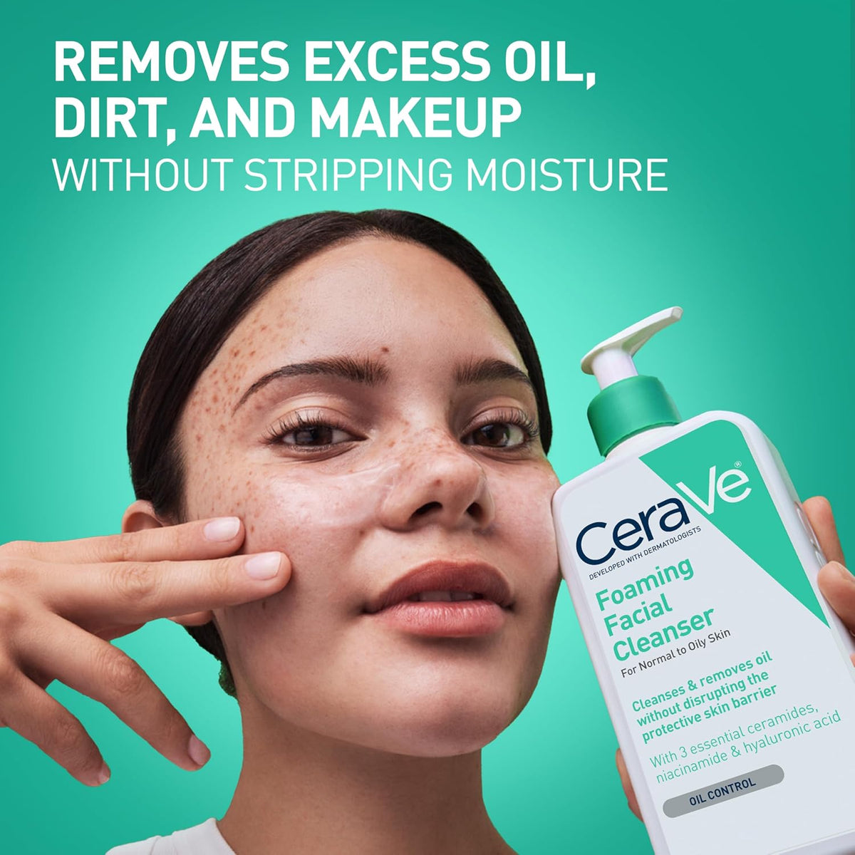 CeraVe Foaming Facial Cleanser 227 g (8 oz) — alternate product view