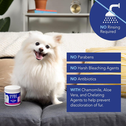 Angels' Eyes Gentle Tear Stain Wipes for Dogs and Cats, 100 Count - view 3