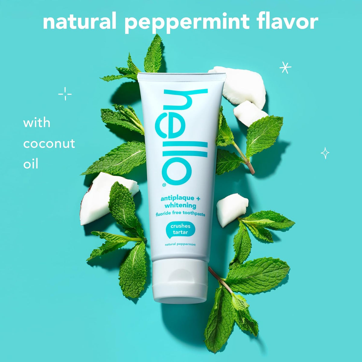 hello Antiplaque and Whitening Fluoride-Free Toothpaste, 3 x 5 oz - view 3