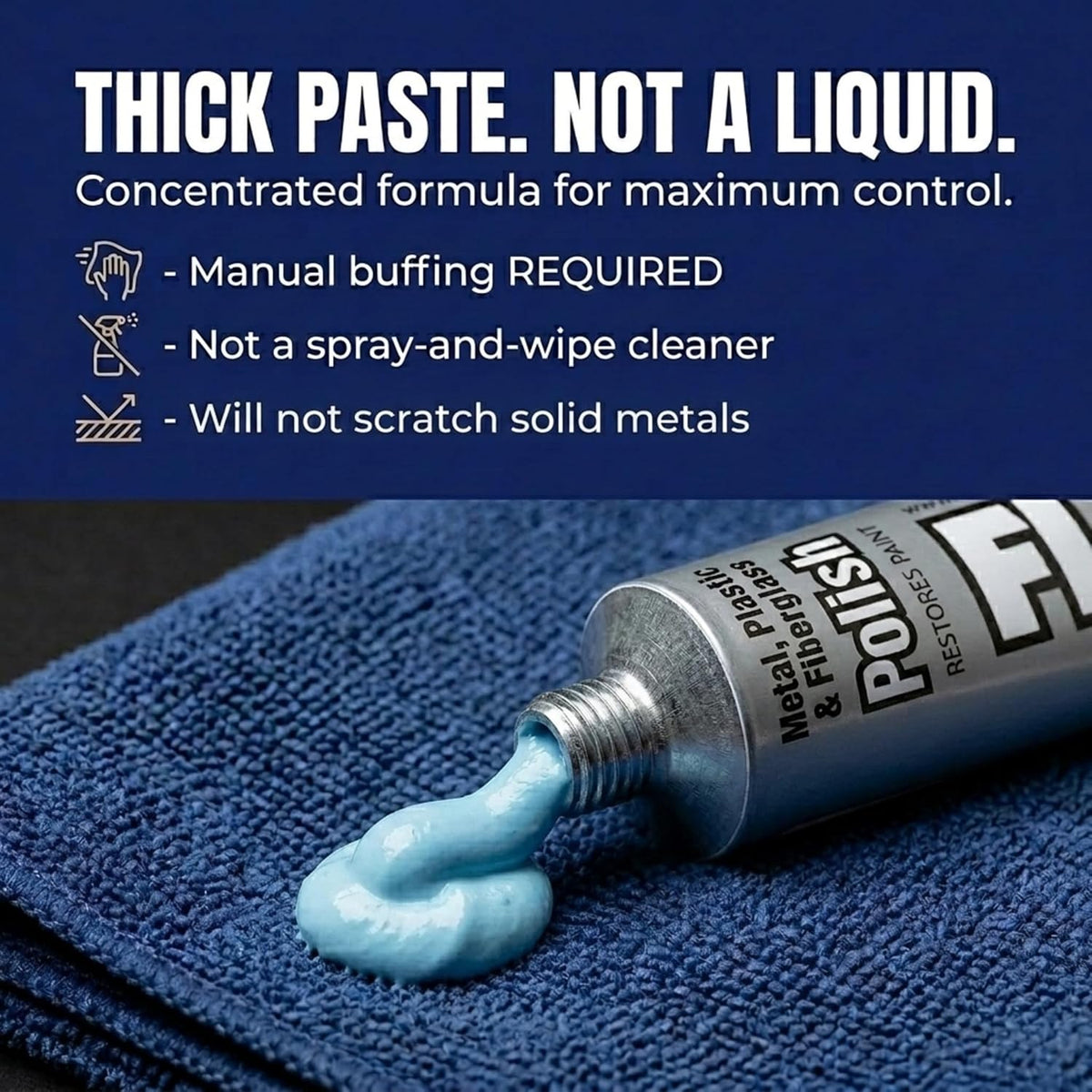 Flitz Metal Polish and Cleaner Paste 50 g (1.76 oz) - view 3