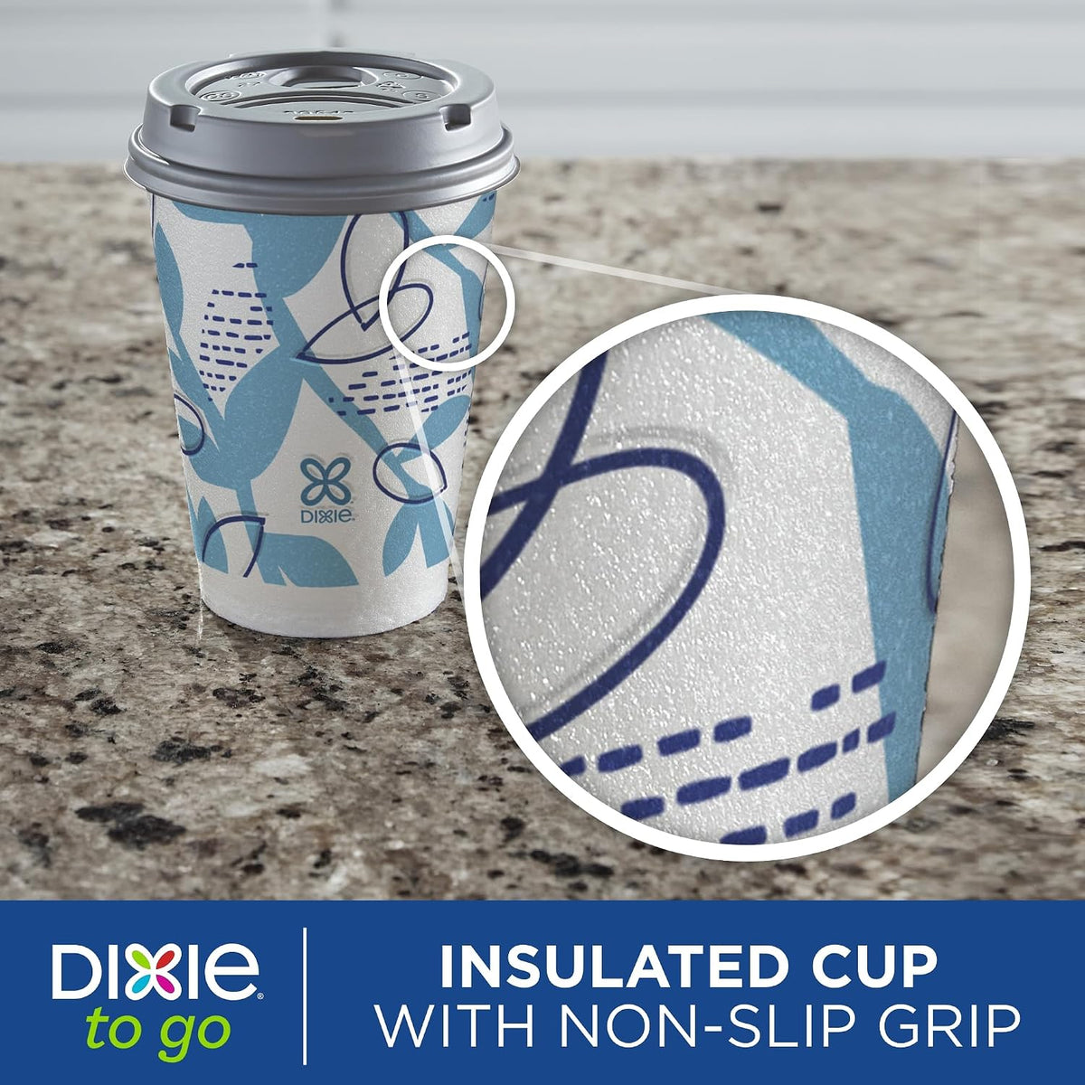 Dixie To Go Insulated Paper Coffee Cups with Lids, 12 oz (360 ml), 14 Count - view 6