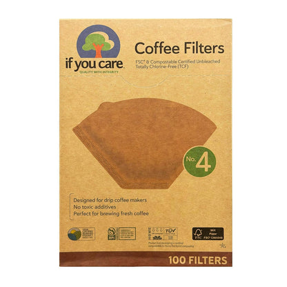 If You Care No. 4 Unbleached Coffee Filters, 100 Count
