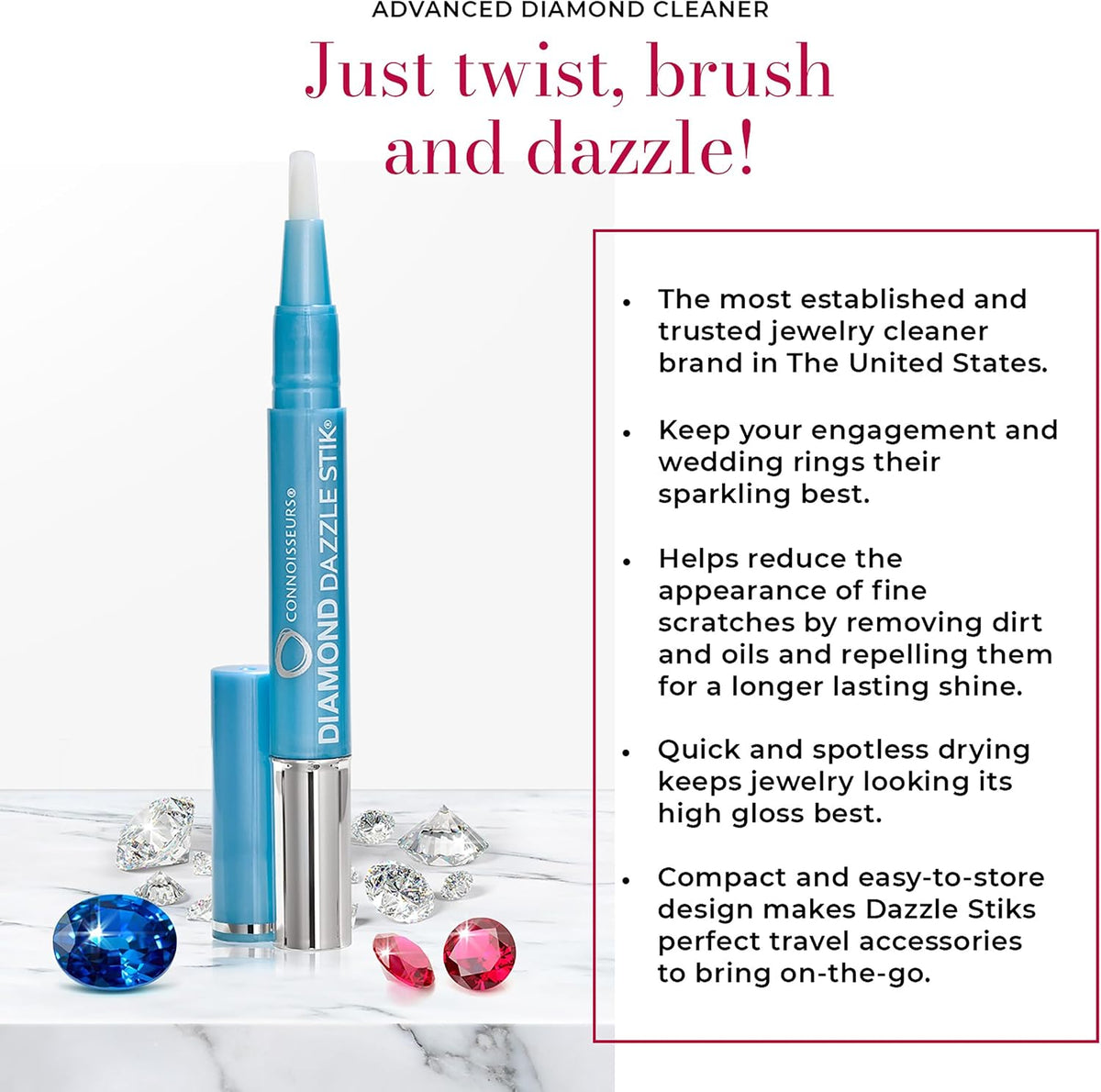 Connoisseurs Diamond Dazzle Stik Jewellery Cleaner Pen — product view