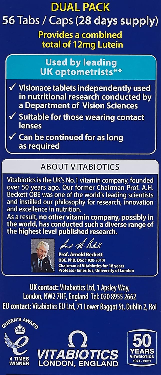 Vitabiotics Visionace Plus Tablets & Capsules 28 Count - view 2