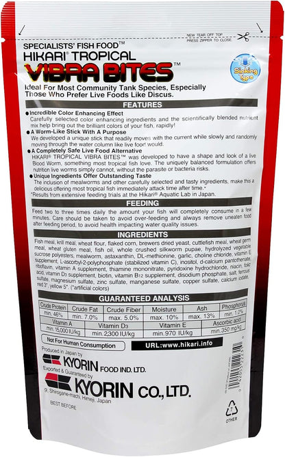 Hikari Vibra Bites Tropical Fish Food 1.23 oz (35 g) - view 3