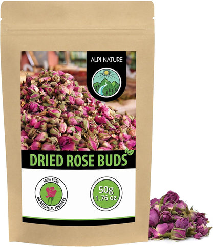 Alpi Nature Dried Rose Buds for Tea, 50 g
