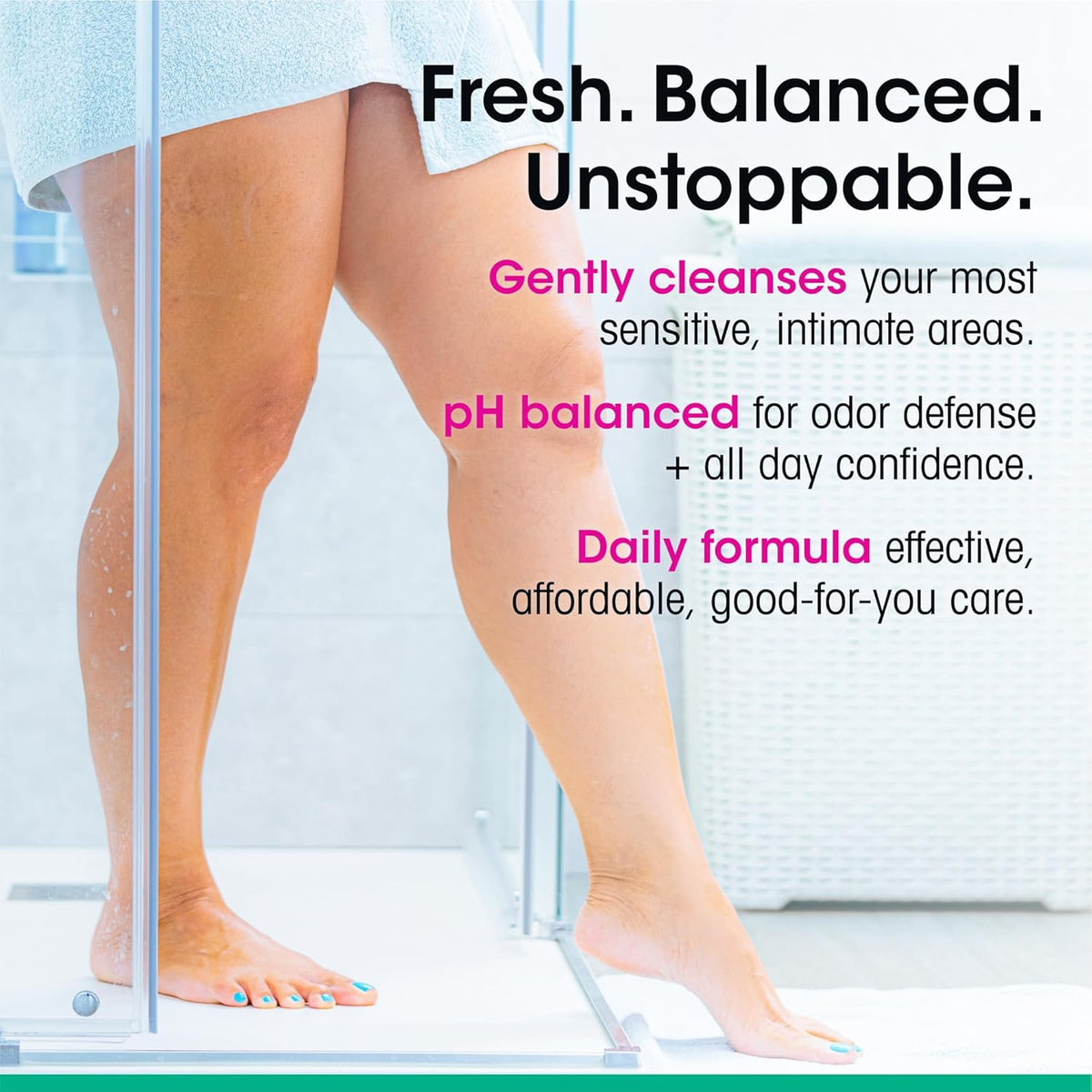 vH essentials Daily Feminine Wash, Tea Tree Oil & Prebiotic, 6 fl oz (180 ml) - view 5