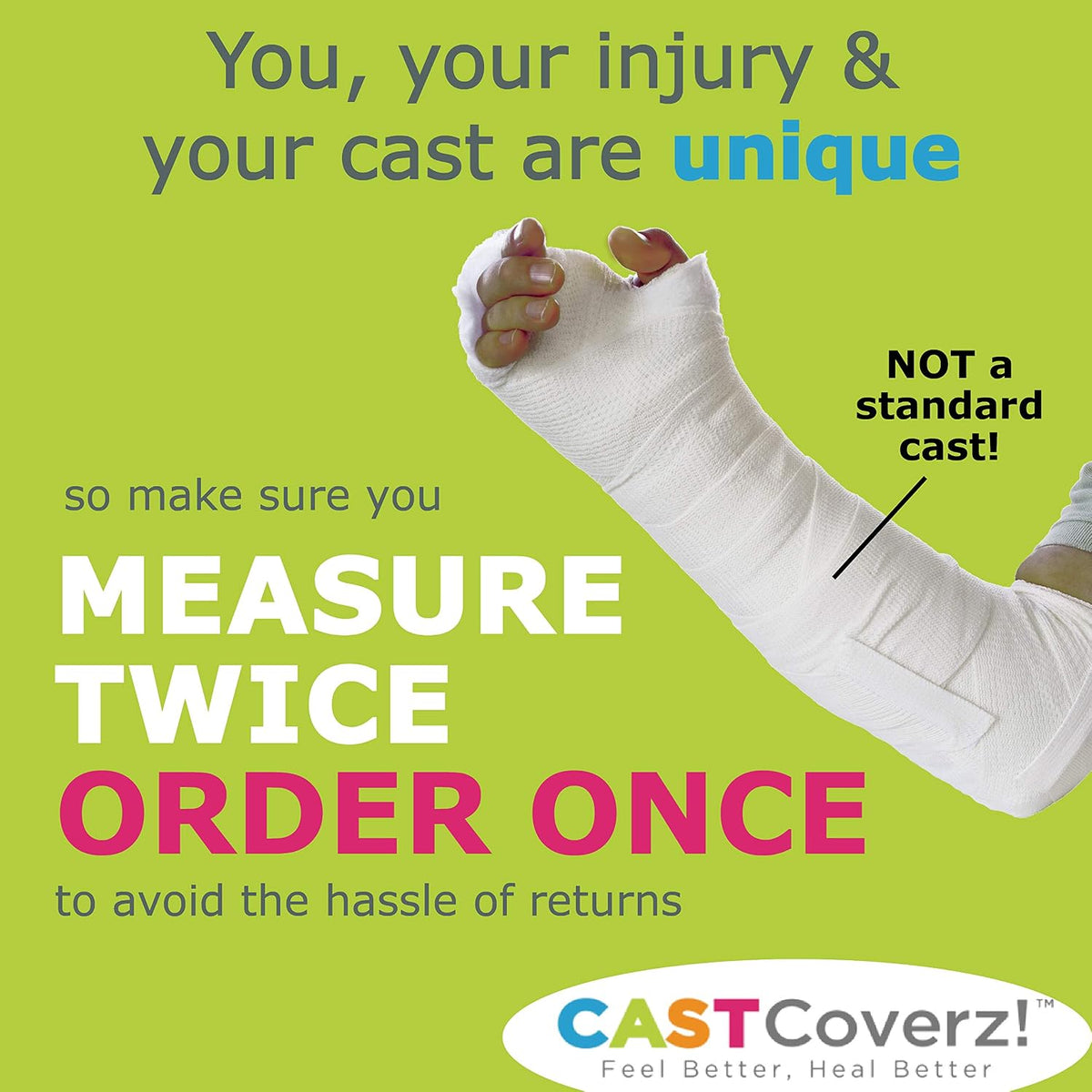 CastCoverz! Designer Arm Cast Cover, Removable and Washable - view 4