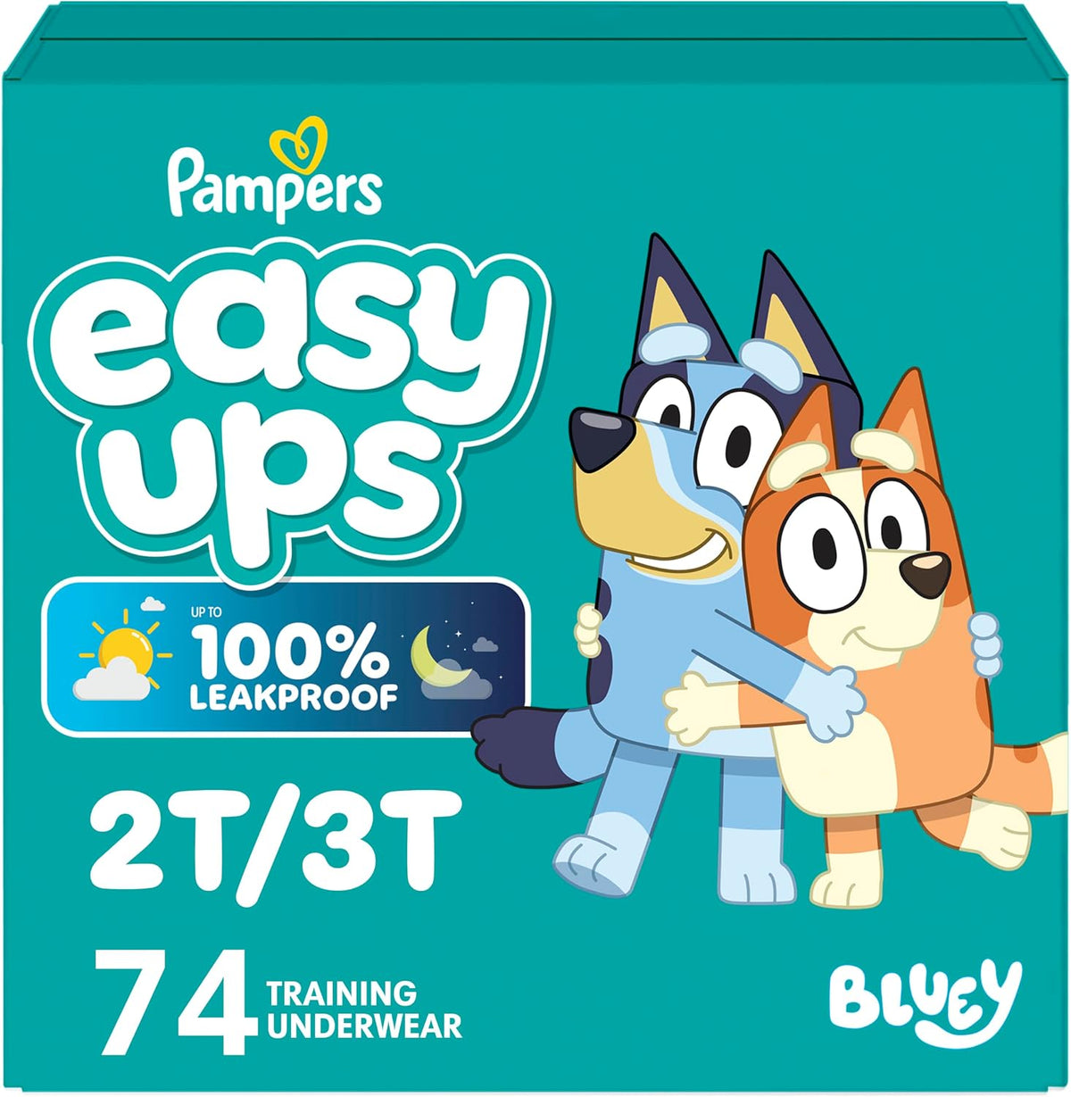 Pampers Easy Ups Training Pants Size 4 (2T-3T), Bluey, 74 Count — product view