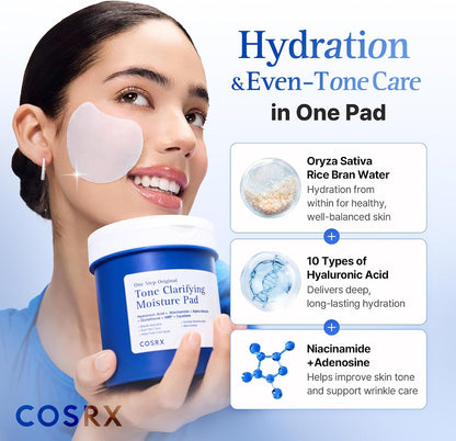 COSRX One Step Original Tone Clarifying Moisture Pad, 100 Pads - view 3