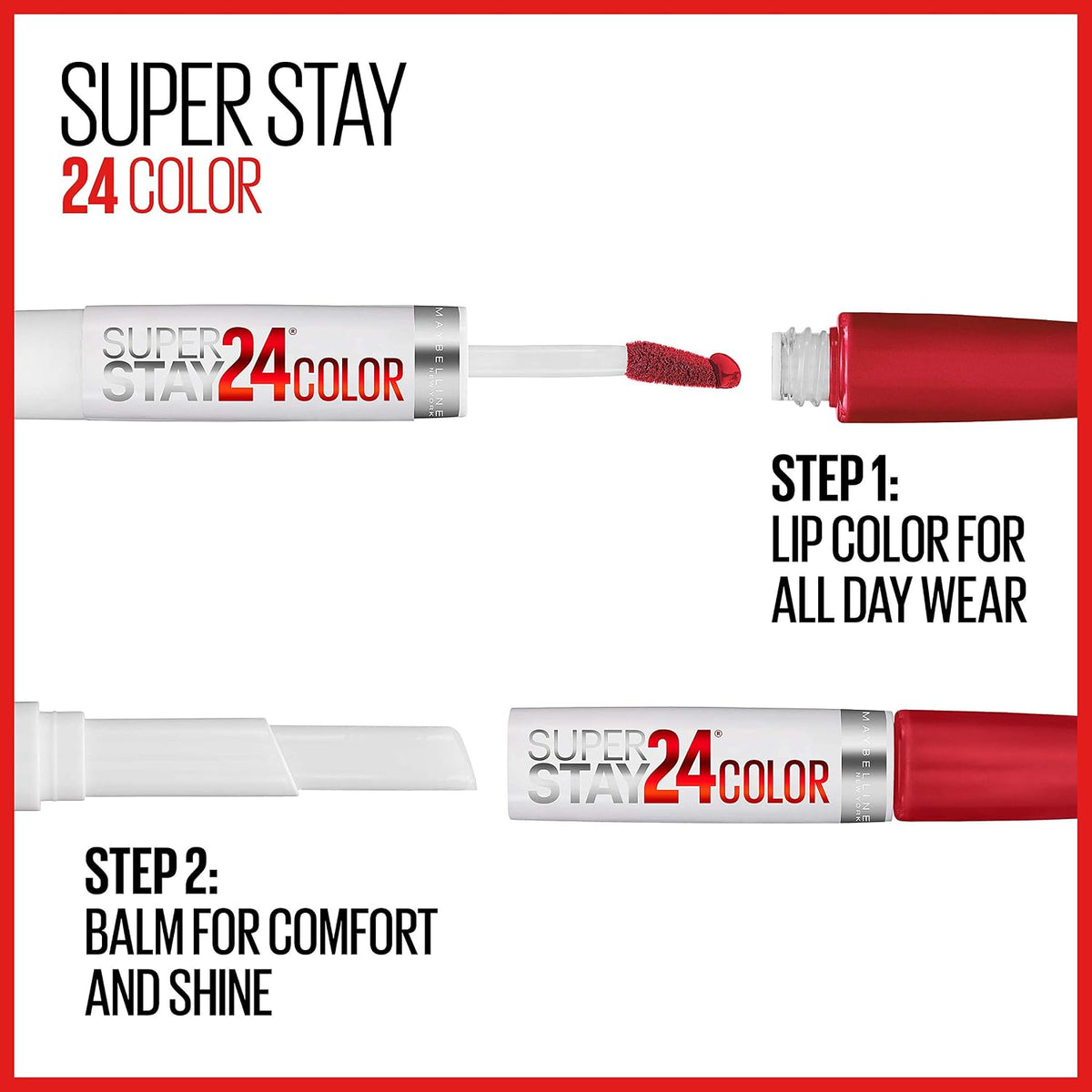 Maybelline SuperStay 24 2-Step Liquid Lip Colour 110 So Pearly Pink 0.14 oz - view 5
