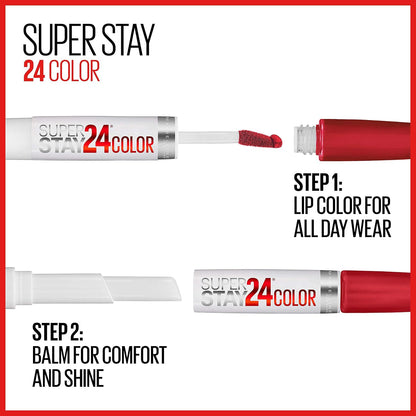 Maybelline SuperStay 24 2-Step Liquid Lip Colour 110 So Pearly Pink 0.14 oz - view 5