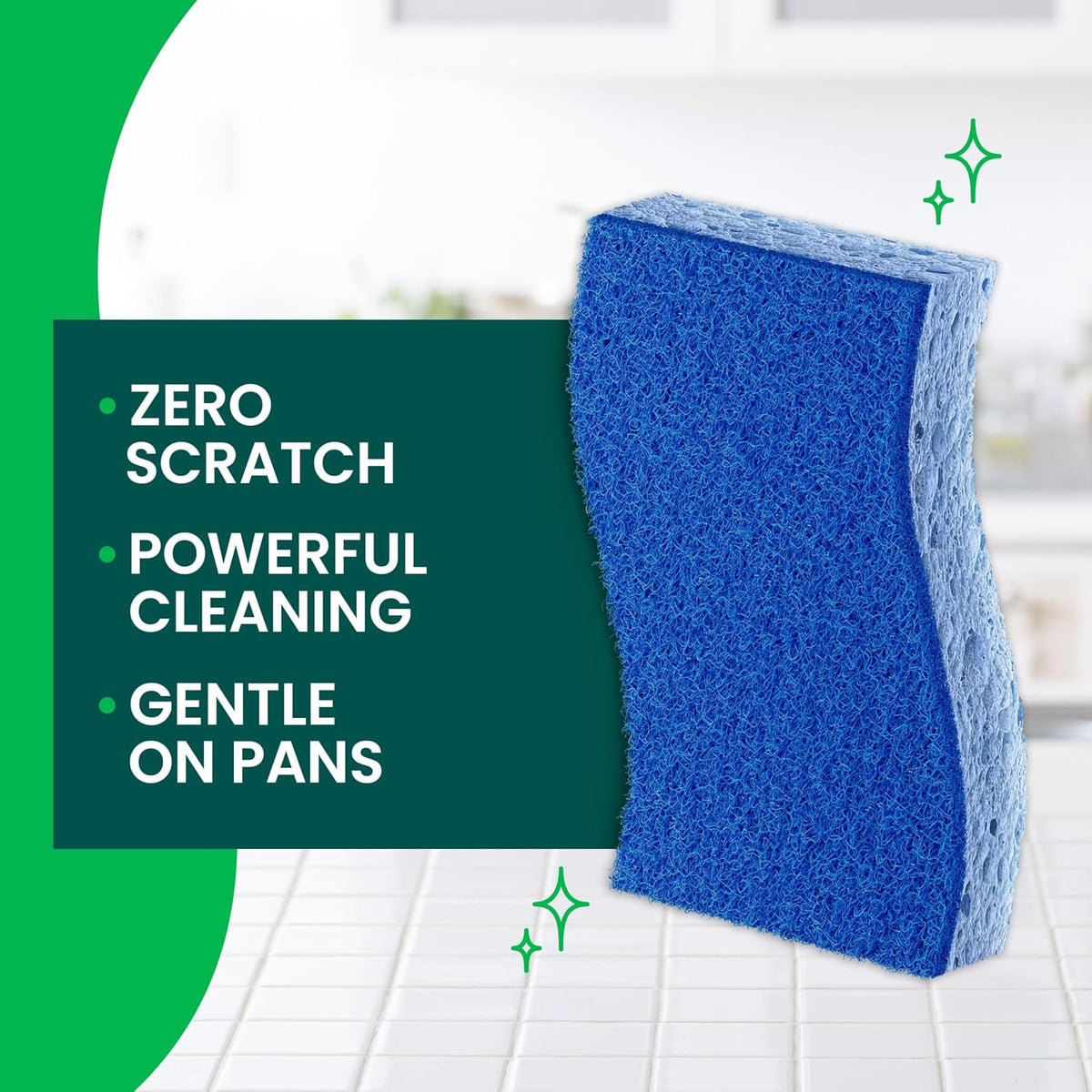 Scotch-Brite Zero Scratch Scrub Sponges, Pack of 9 - view 3