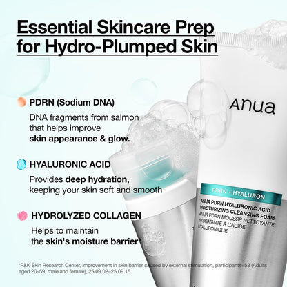 Anua PDRN Hyaluronic Acid Moisturizing Cleansing Foam 150ml - view 3