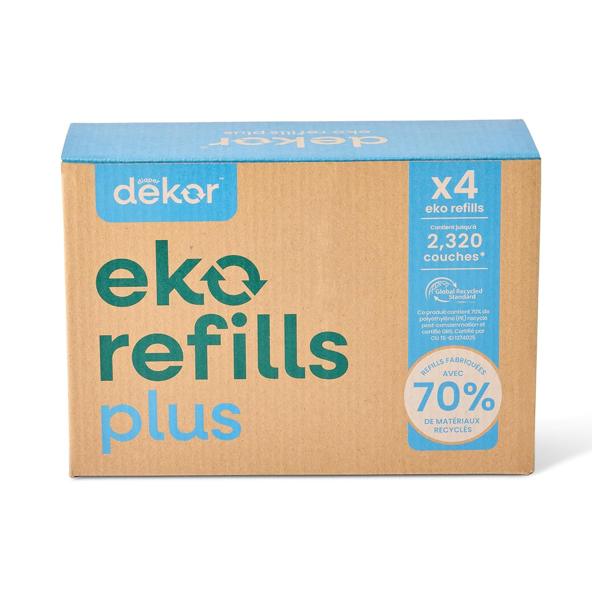 Diaper Dekor Plus Nappy Pail Refills, 4 Count, Unscented — product view