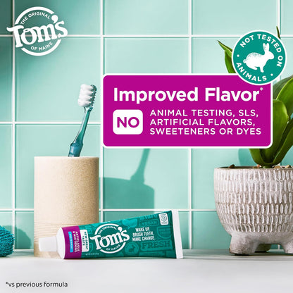Tom's of Maine Fluoride-Free Antiplaque Whitening Toothpaste 5.5 oz Pack of 2 - view 2