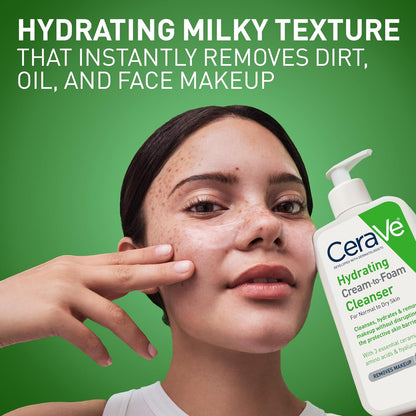 CeraVe Hydrating Cream-to-Foam Cleanser 19 oz - view 4