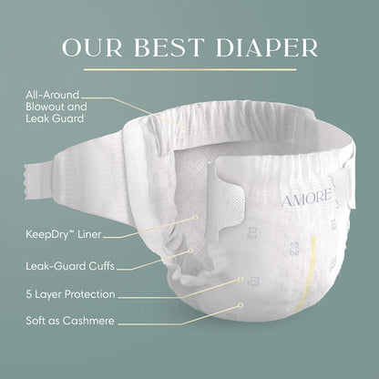 Pampers Amore Nappies, Size 5 (20-37 lbs), 88 Count - view 6