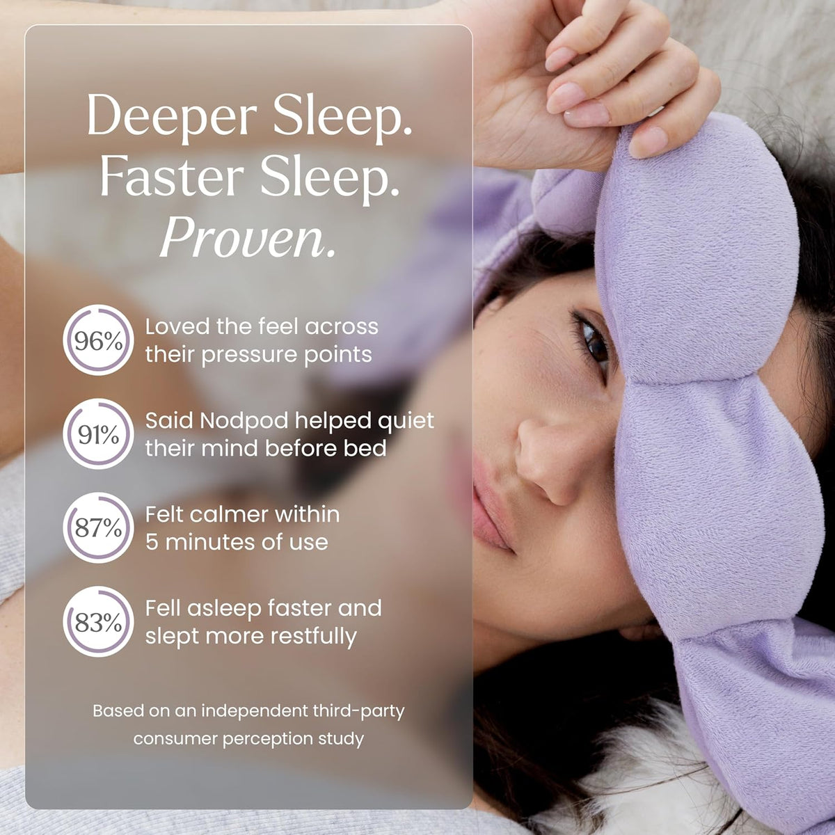nodpod Gentle Pressure Weighted Sleep Mask - view 4