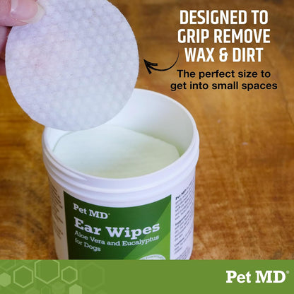 Pet MD Dog Ear Cleaning Wipes, 100 Count - view 6