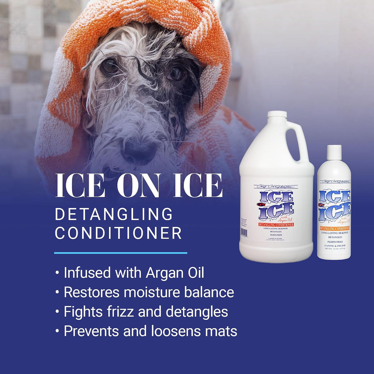 Chris Christensen Ice on Ice Detangling Dog Conditioner 473ml — alternate product view