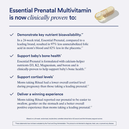 Ritual Women's Prenatal Multivitamin with Omega-3 DHA, 30 Servings - view 4