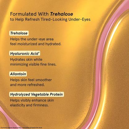 grace & stella Gold Under Eye Gel Patches, 24 Pairs - view 4