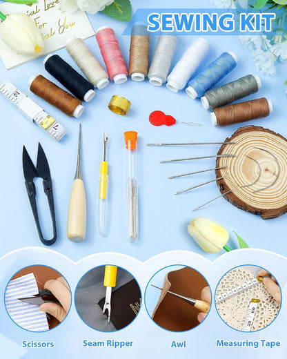 PLANTIONAL 47 Piece Heavy Duty Upholstery Repair Sewing Kit - view 6