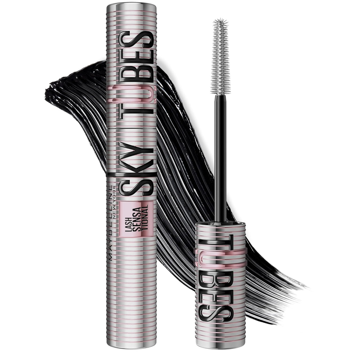 Maybelline Lash Sensational Sky Tubes Mascara, Very Black, 1 Count — product view