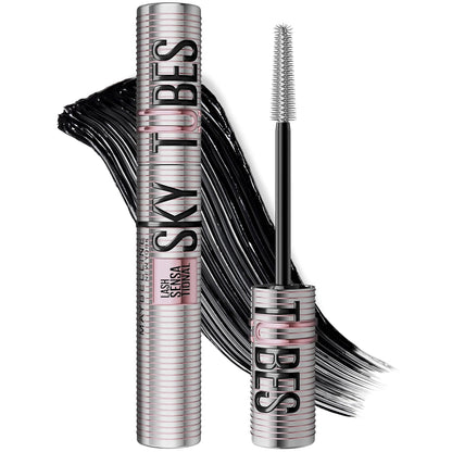 Maybelline Lash Sensational Sky Tubes Mascara, Very Black, 1 Count