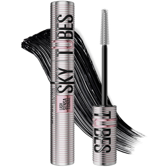 Maybelline Lash Sensational Sky Tubes Mascara, Very Black, 1 Count