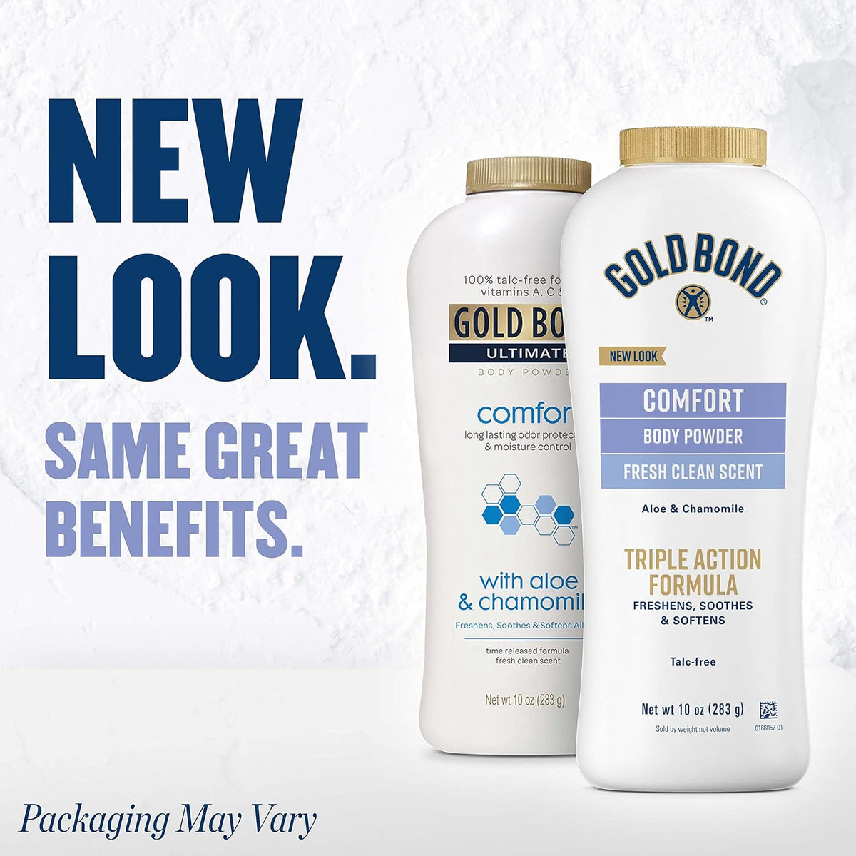 Gold Bond Comfort Talc-Free Body Powder, Aloe & Chamomile, 10 oz, Pack of 2 - view 2