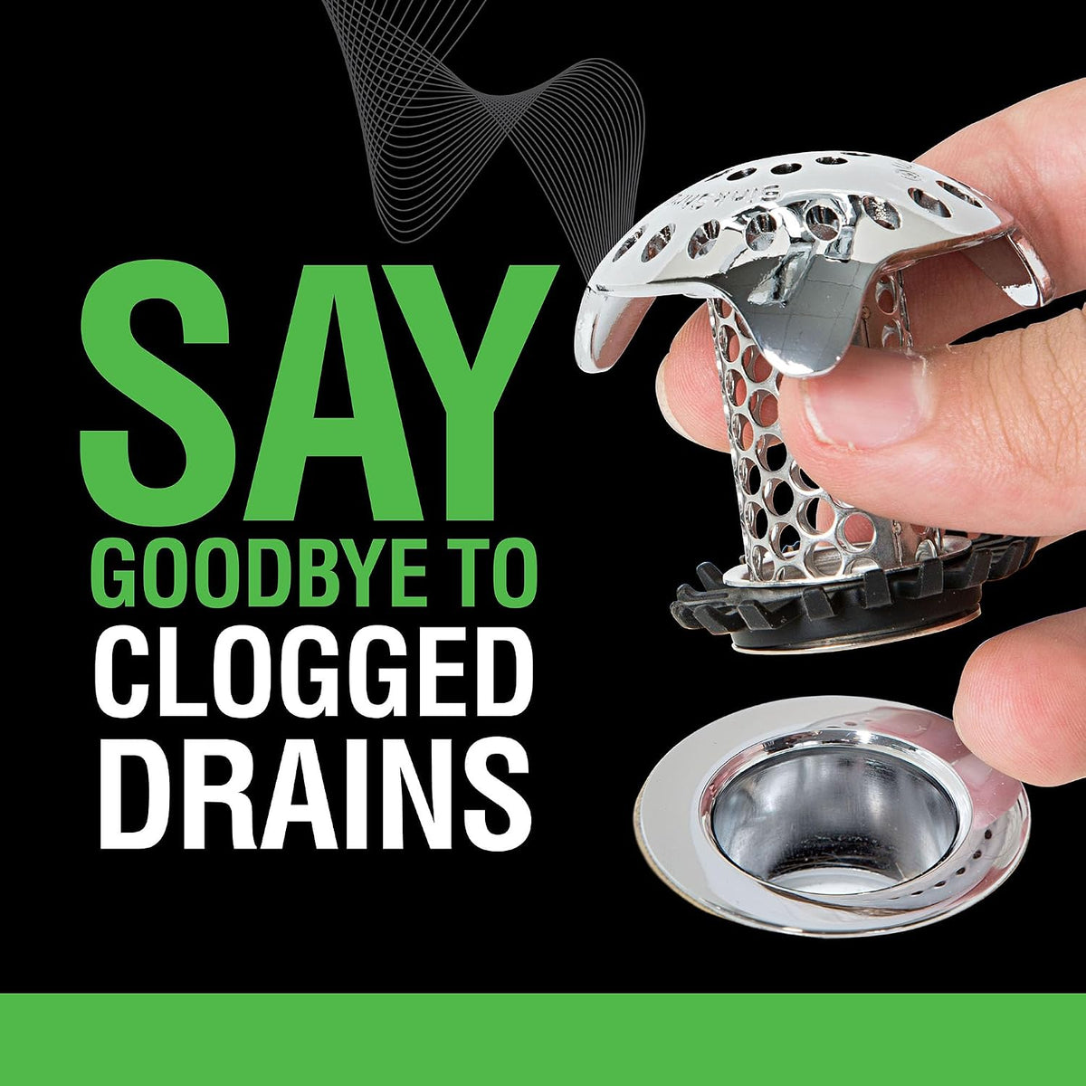 SinkShroom Ultra Bathroom Sink Drain Hair Catcher, Steel - view 3
